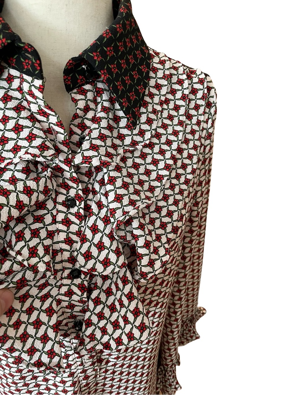 SISTER JANE PATTERNED RUFFLE DRESS - Picture 4 of 12